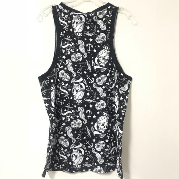 Men's Iron Fist Black & White Dark Seas Tank Top - Picture 3 of 4